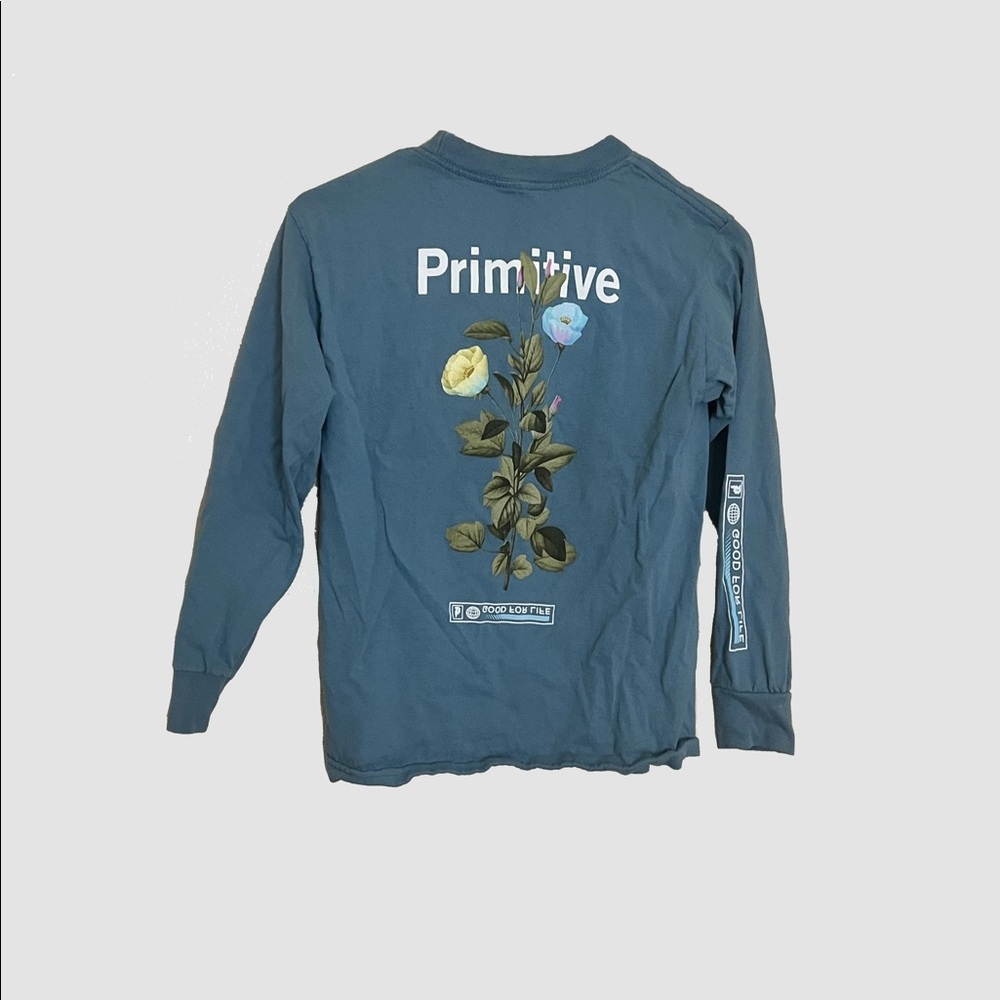 Primitive Tulip Blue Long Sleeve T-shirt